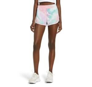 ROW A NWT Tie Dye Shorts In Pink Purple Tie Dye Size Large casual soft light NEW